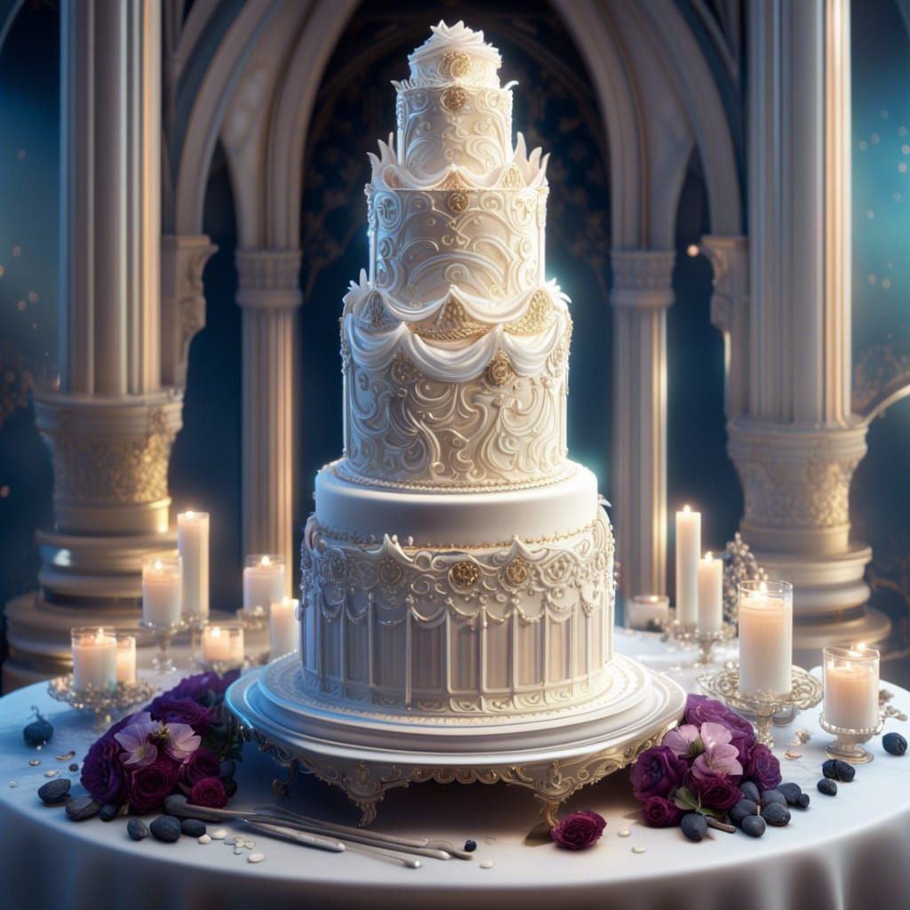 Wedding Cake  by @Jasmine Liu