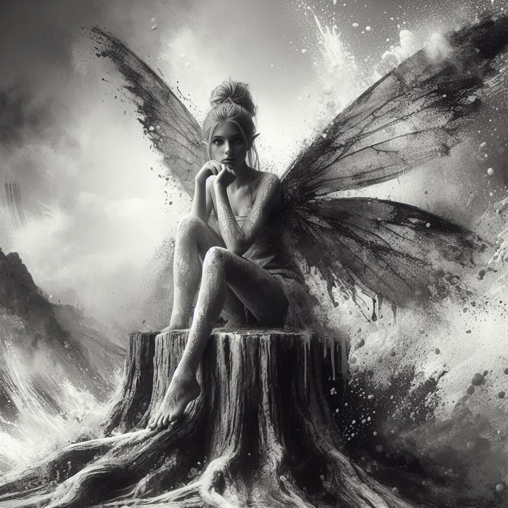 Fairy In B&W 4