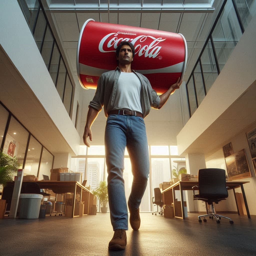 The Coca cola man