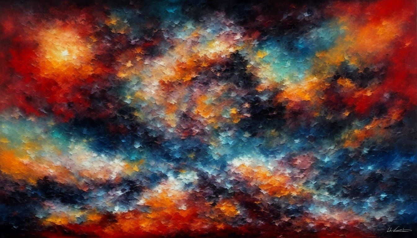 Surreal Sci-Fi Stars and Nebula Poster Art