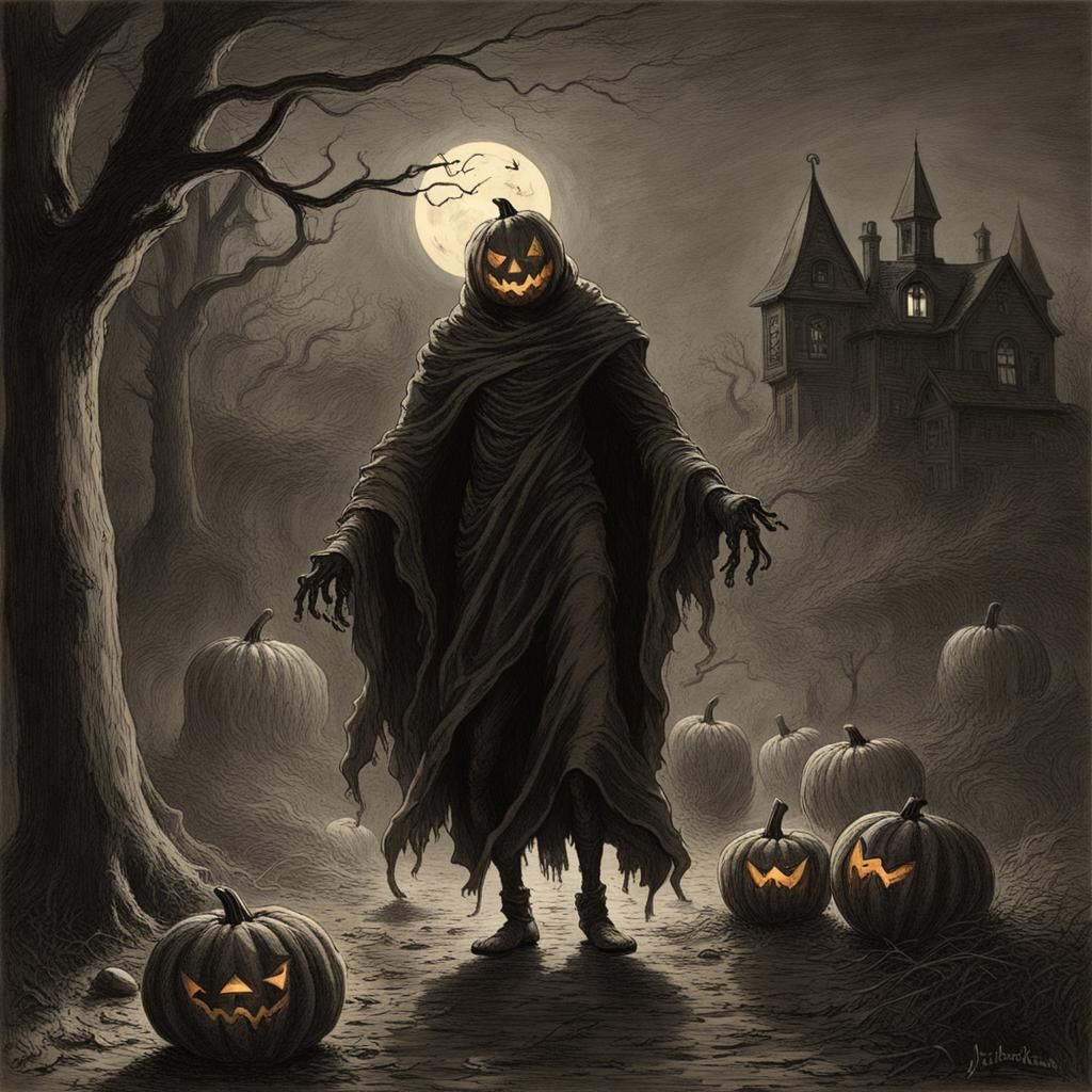spooky jack'o'lantern