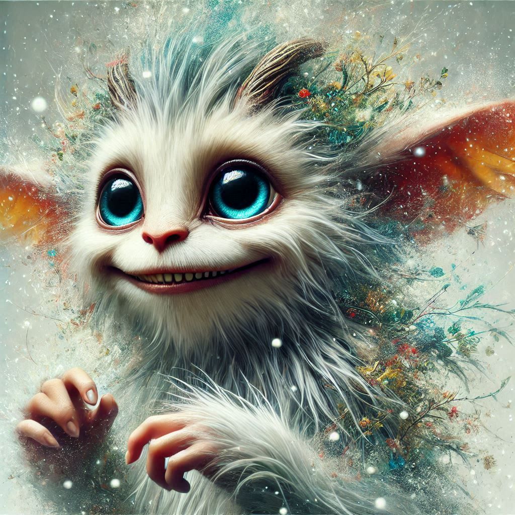 adorable fairy-tale fantasy creature portrait..