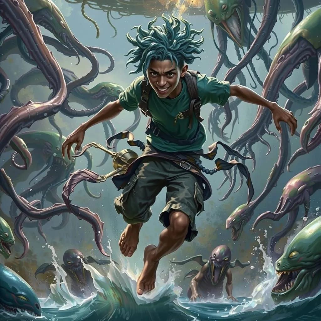 manuel vs sea monsters