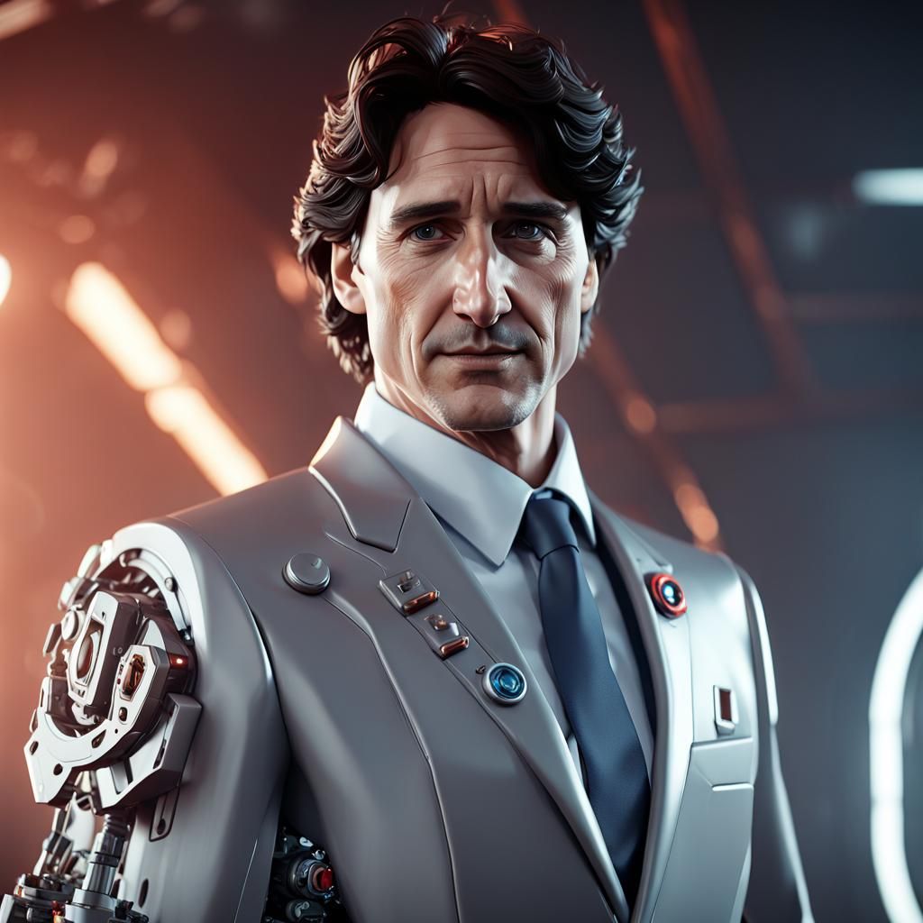 Justin Trudeau vo5 hot oil prime minister intricate mech det...