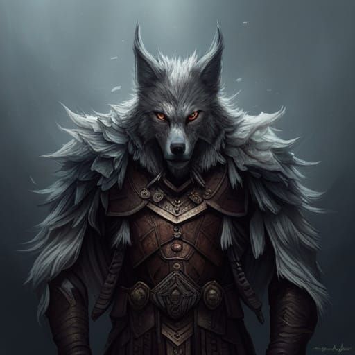 dark wolf king warrior
