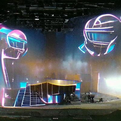 Daft Punk alive 2017 stage