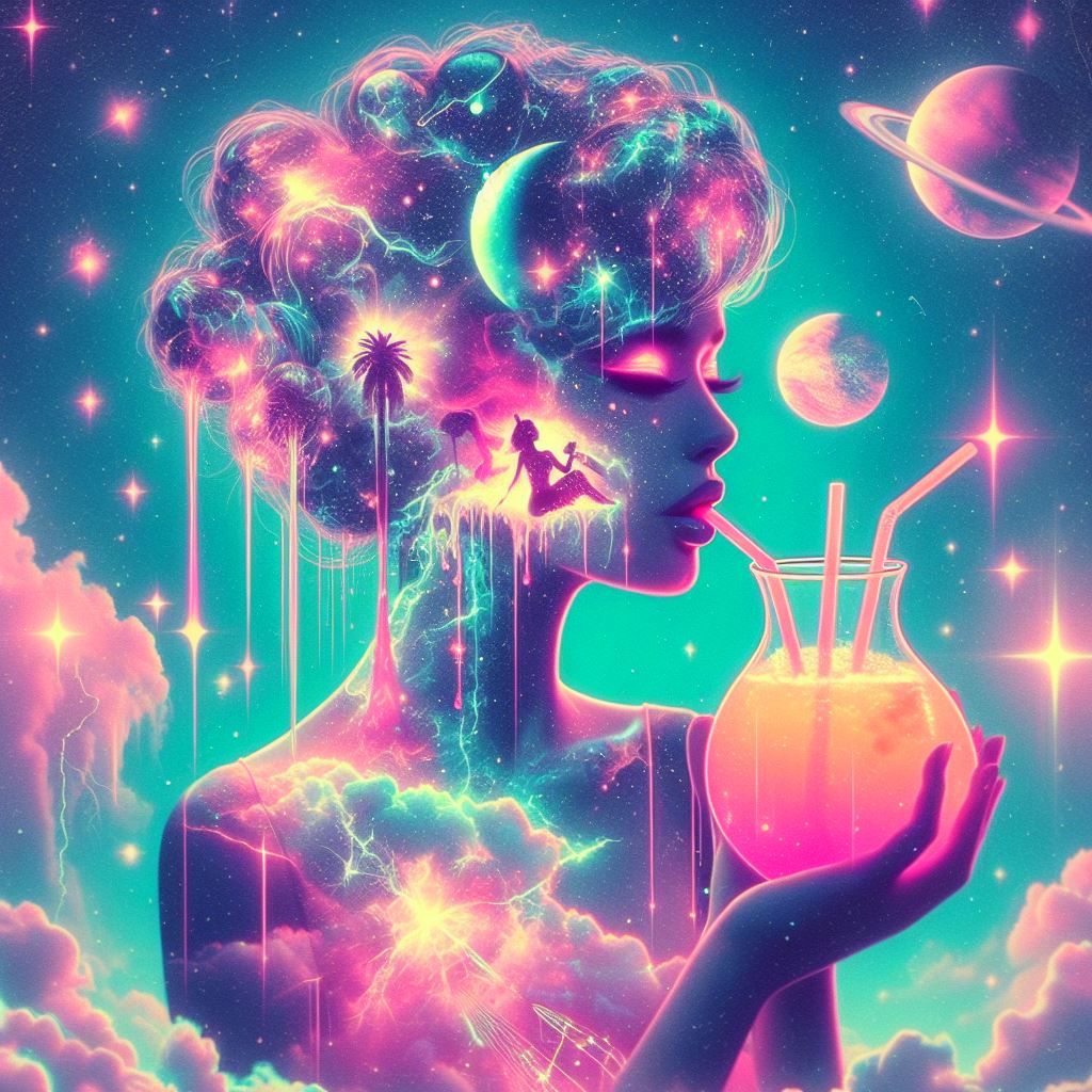 Vapor aesthetic girl