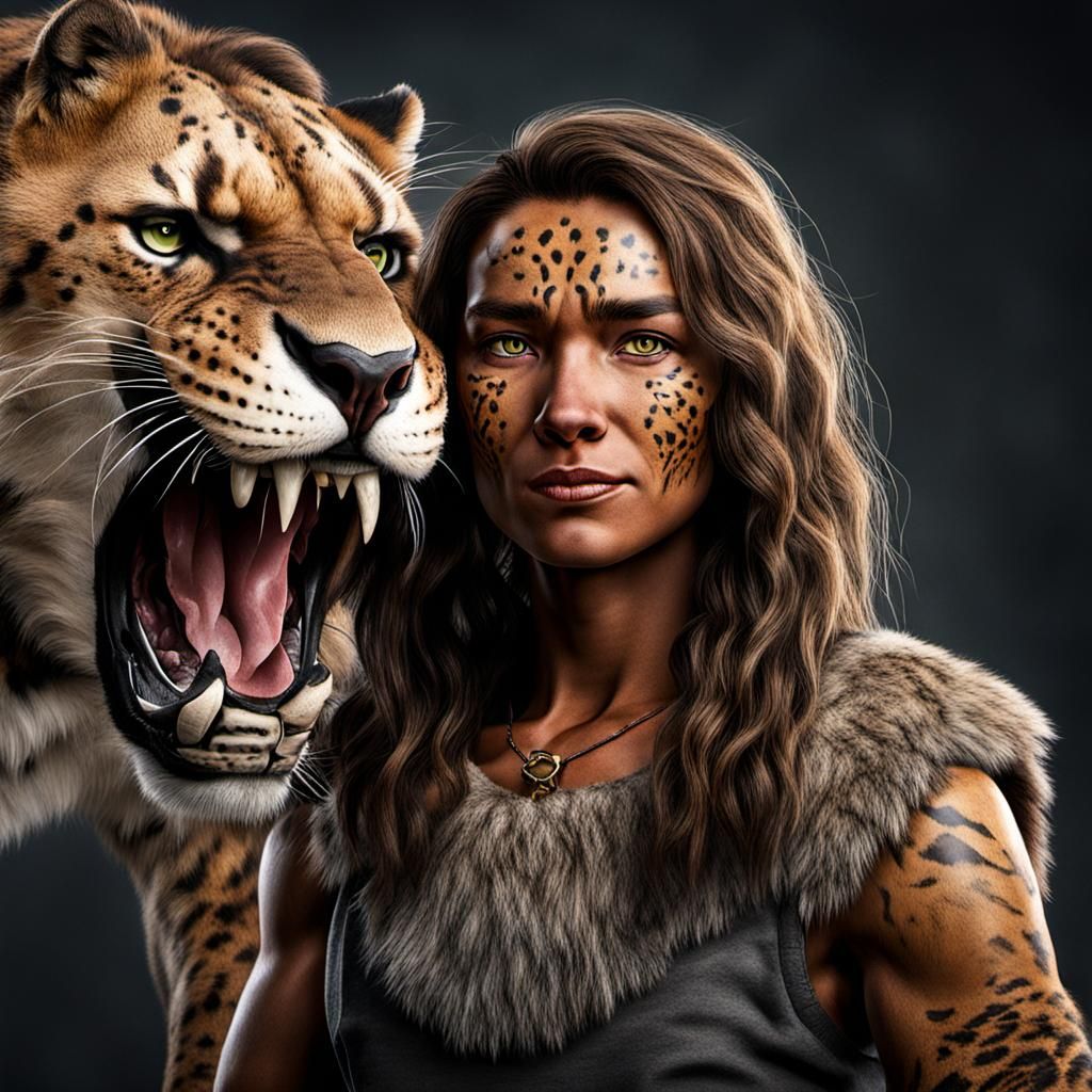 Smilodon woman