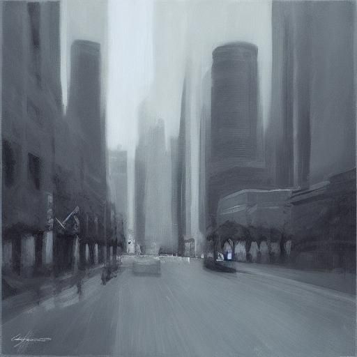 “Create a monochromatic portrait in shades of blue, capturin...