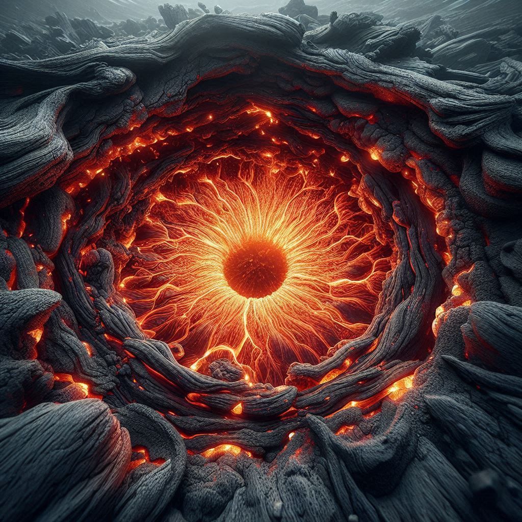 The eye of the volcano