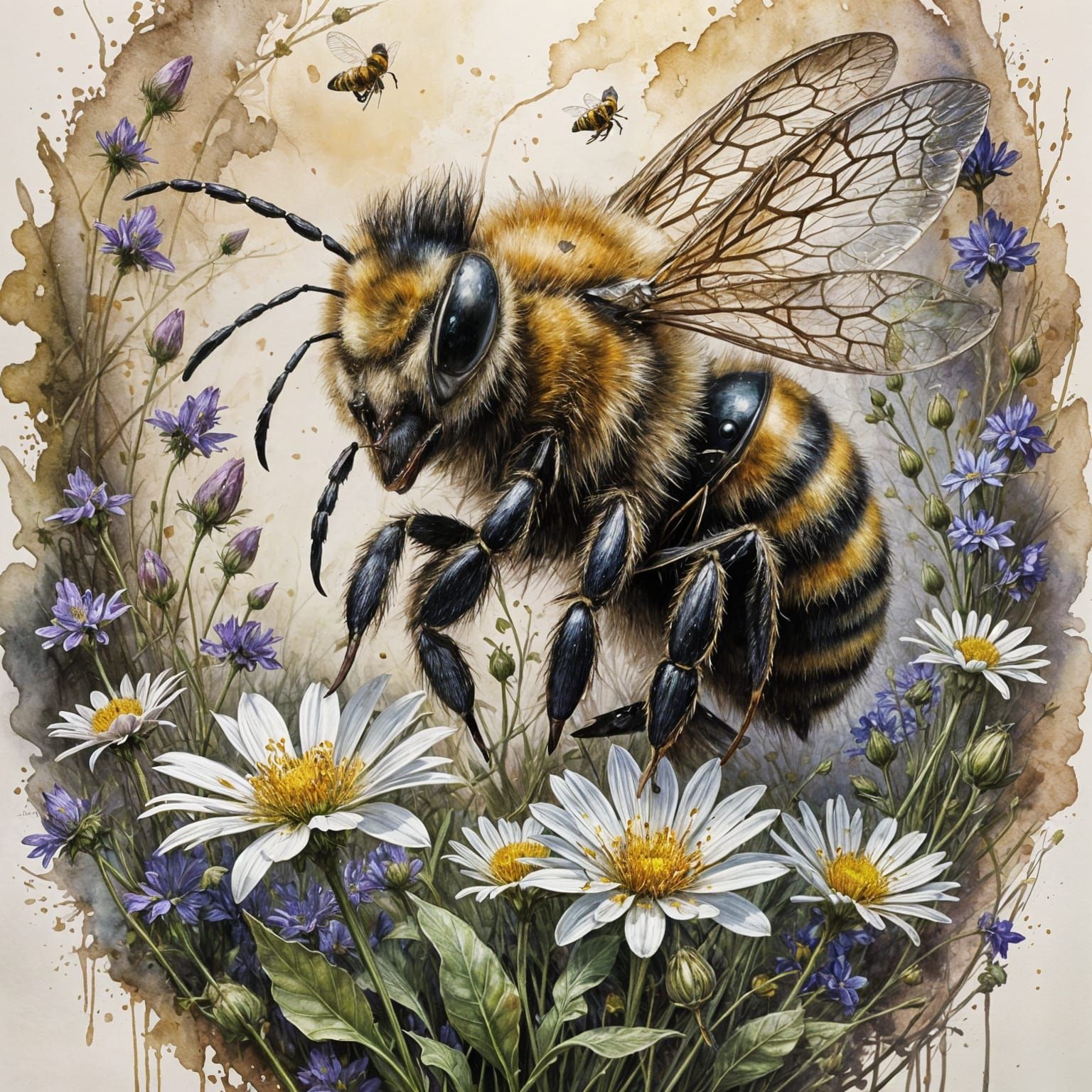 The bee  by @Art variety