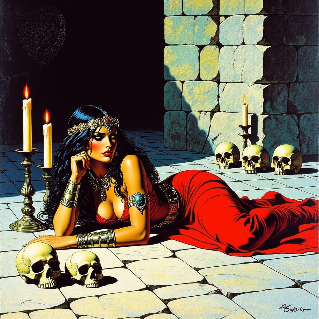 1970s paperback fantasy, crimson princes 2