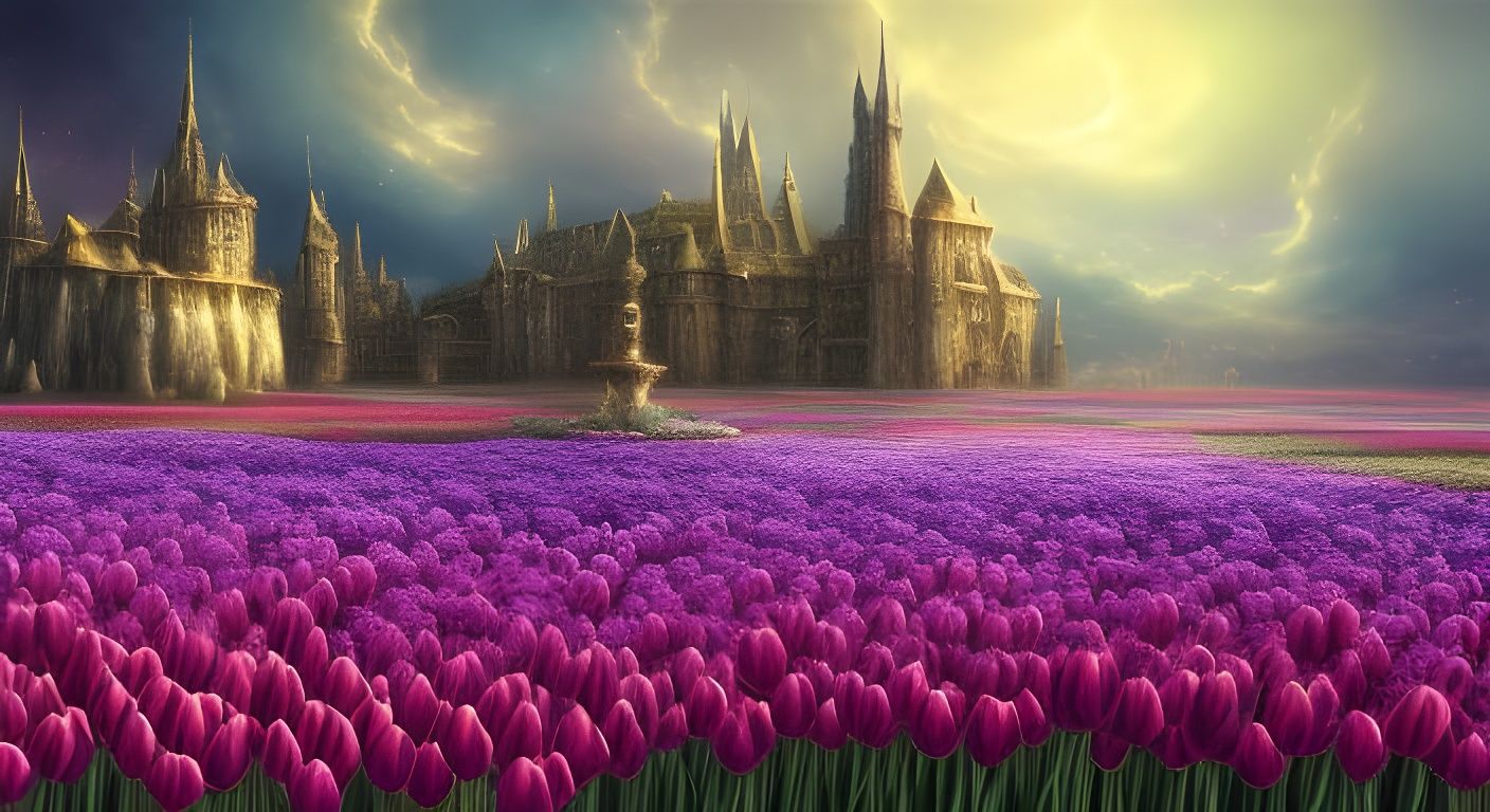 Tulip Flower Garden Landscape