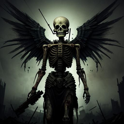 glitchcore zombiecore gothic post-apocalyptic dystopian skel...
