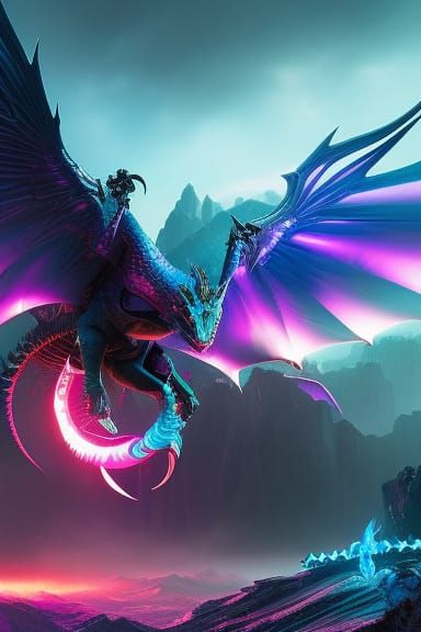 Cyberpunk Faerie Dragon