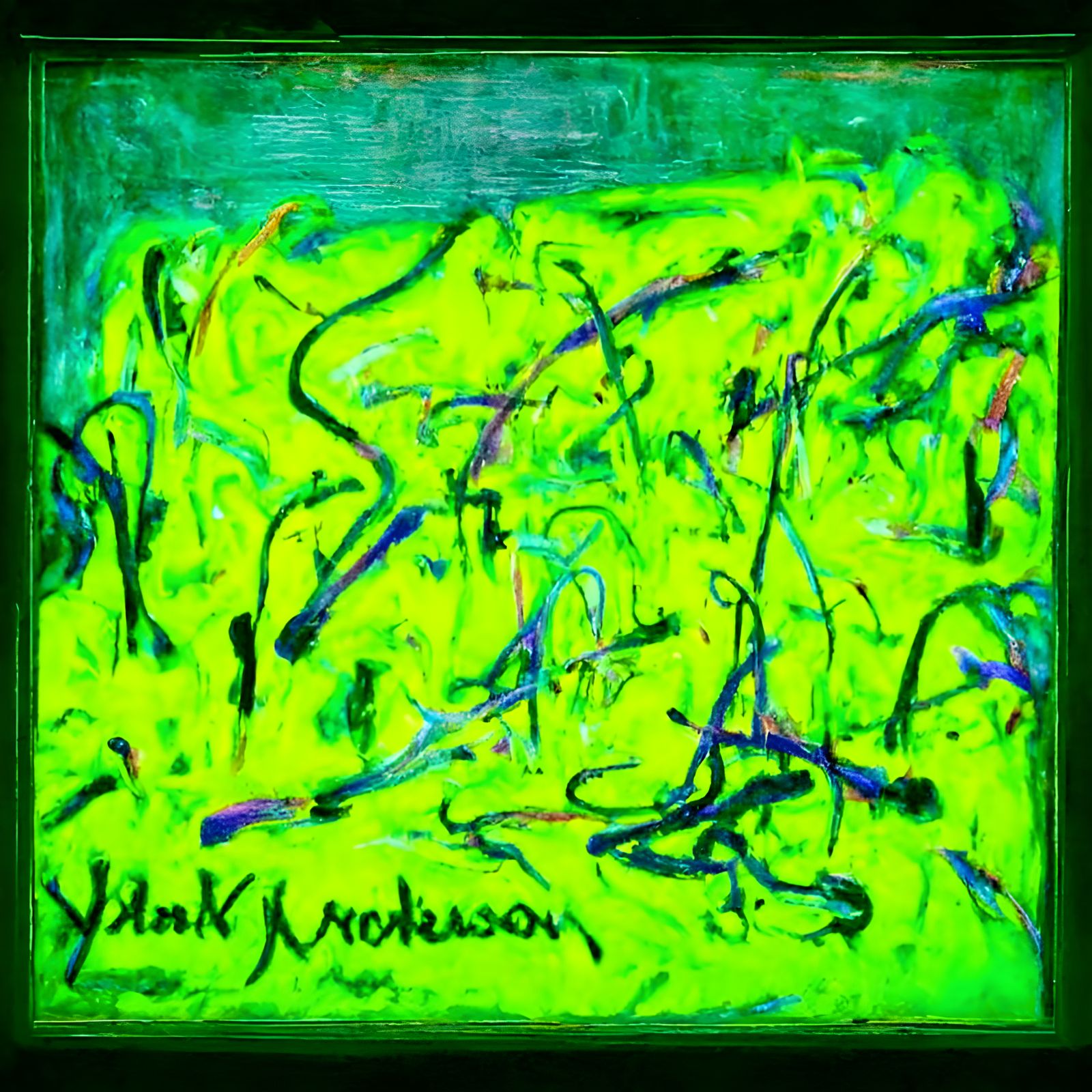 Abstract Neon Long Exposure in Vibrant Colors
