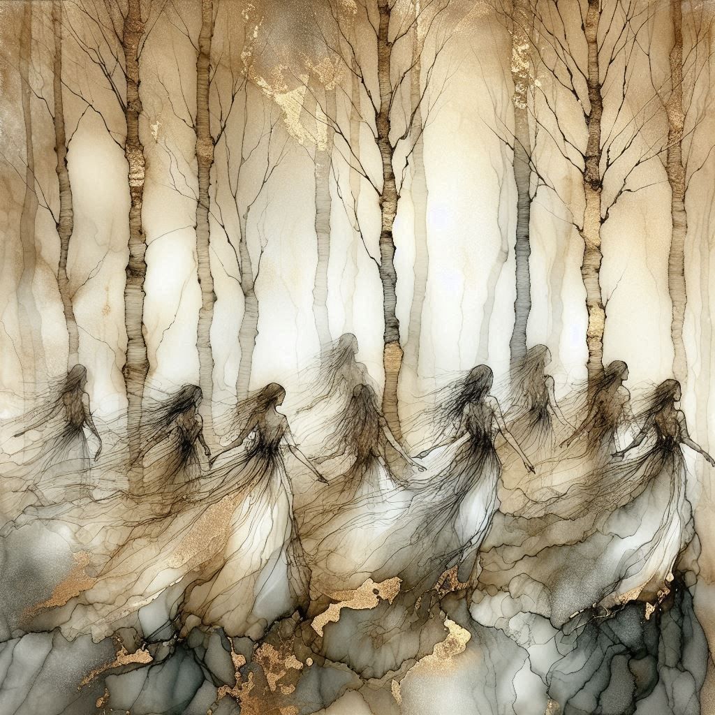 Birch Tree Forest Dance