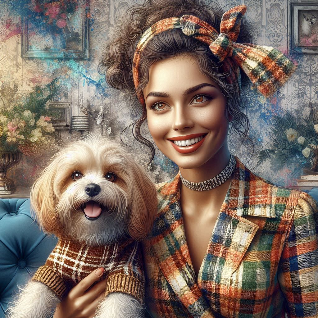 Beautiful women in plaid