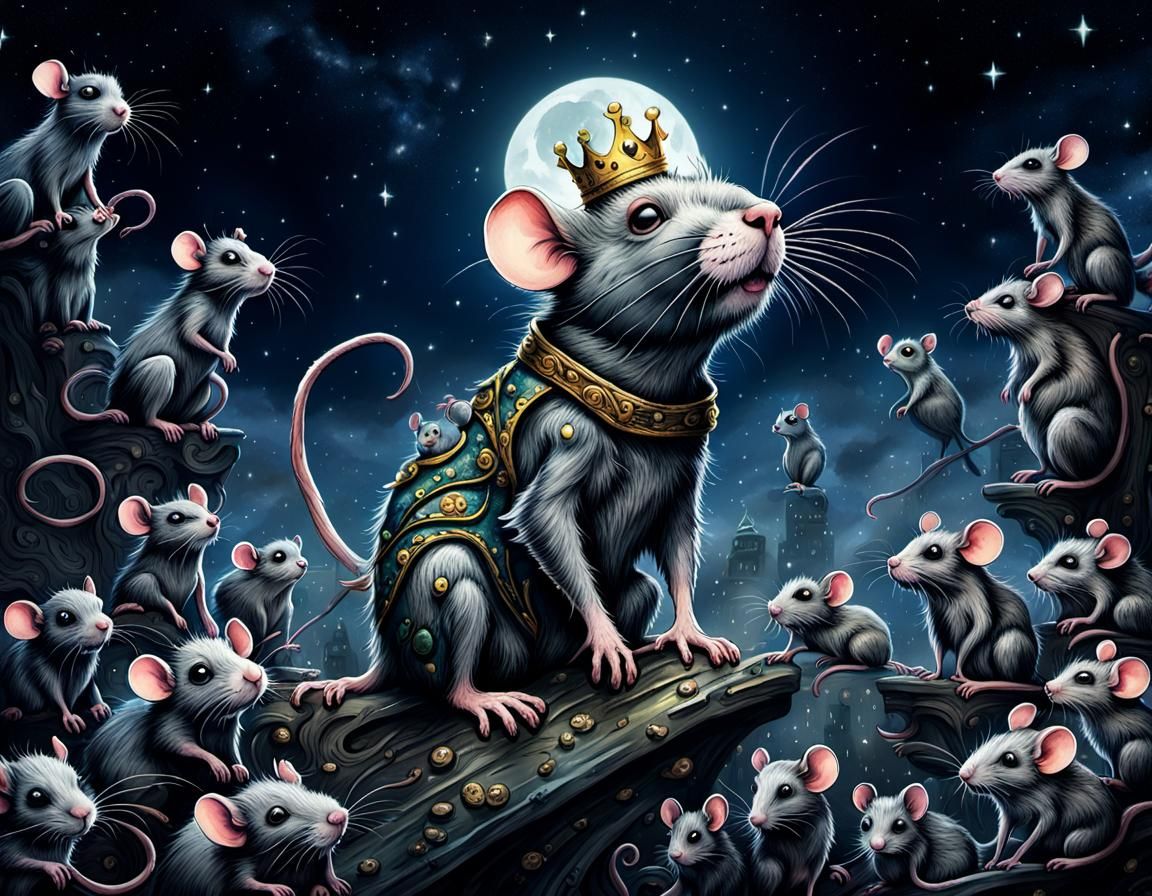 King Rat and His Rat Minion - AI Generated Artwork - NightCafe Creator