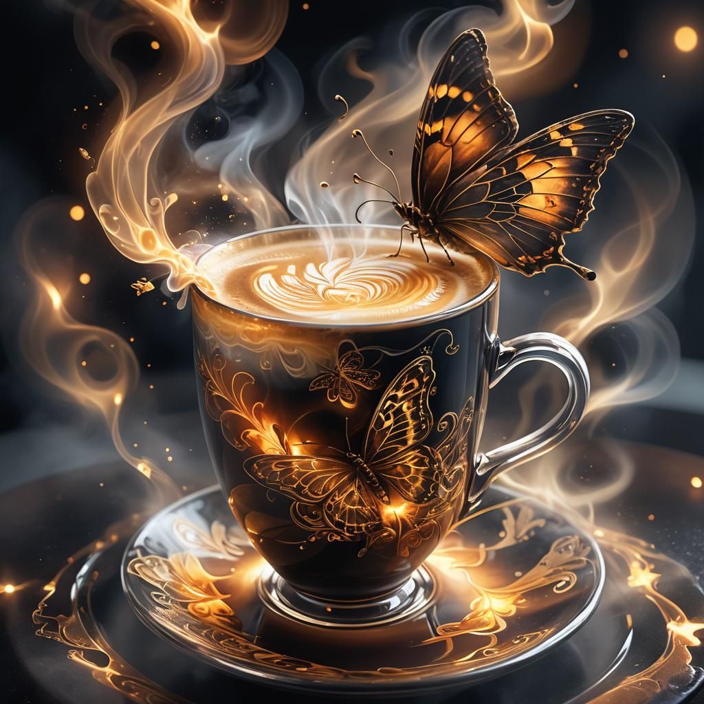 Latte art   by @Sad-iMage