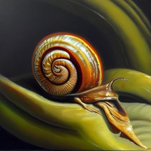 The amber Snail