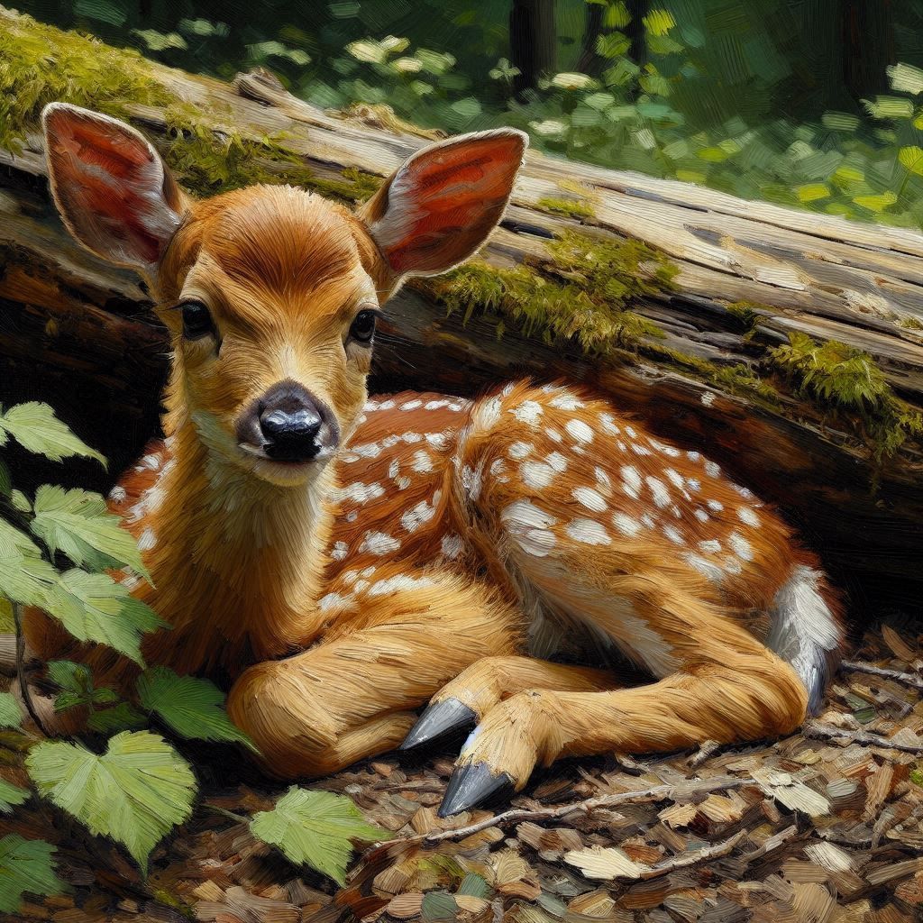 A Fawn's Peaceful Retreat  by @Punkmeister
