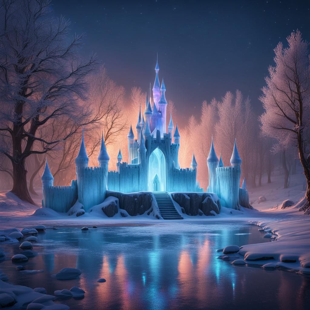 Ice Castle - Ai Generated Artwork - Nightcafe Creator