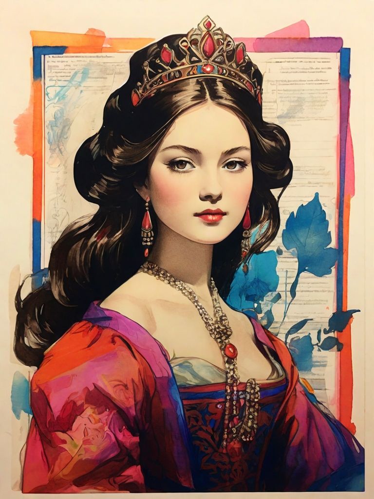 A fabulous princess in the style...