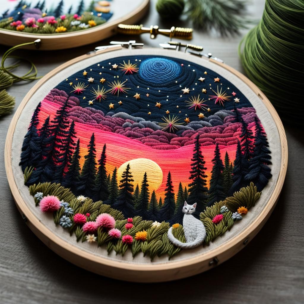 Embroidery 🪡  by @Plats