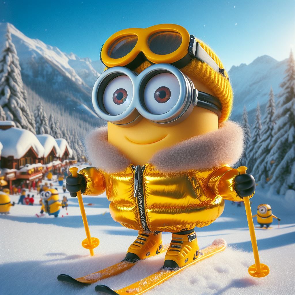 Minions in the snow ... - AI Generated Artwork - NightCafe Creator