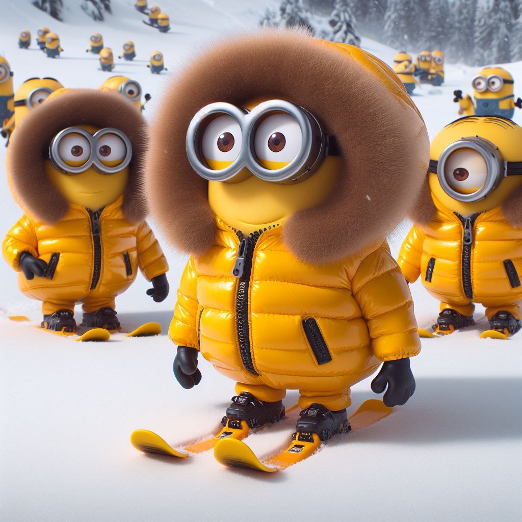 Minions in the snow ... - AI Generated Artwork - NightCafe Creator