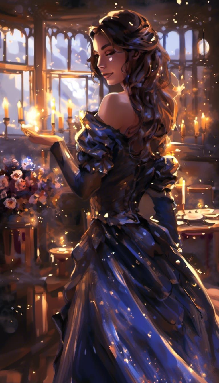 <lora:Dark Fantasy Cartoon:1.0>  Digital girl painting, (chi...