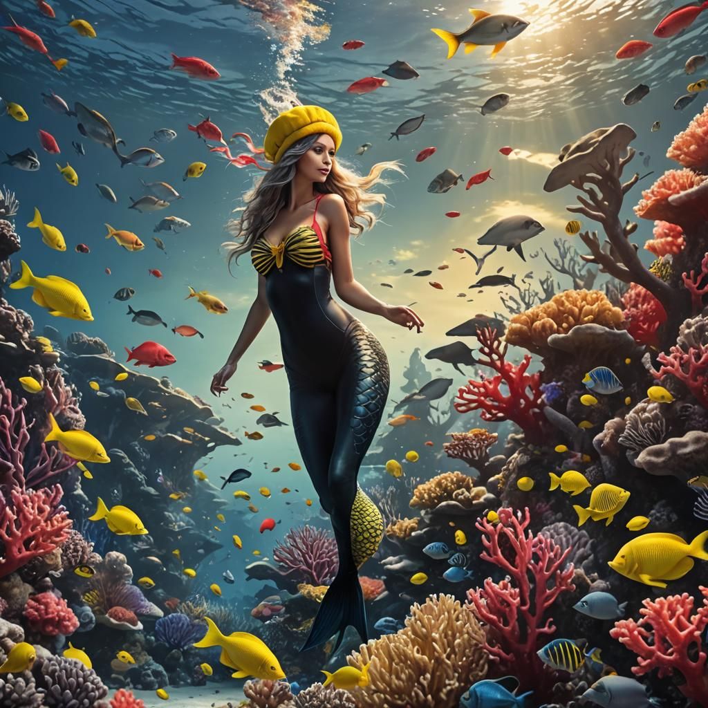 A beautiful mermaid