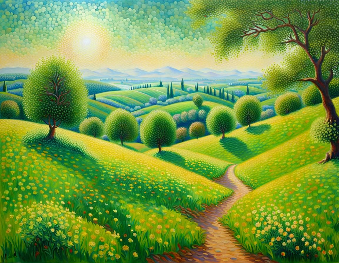 Pointillism Hills