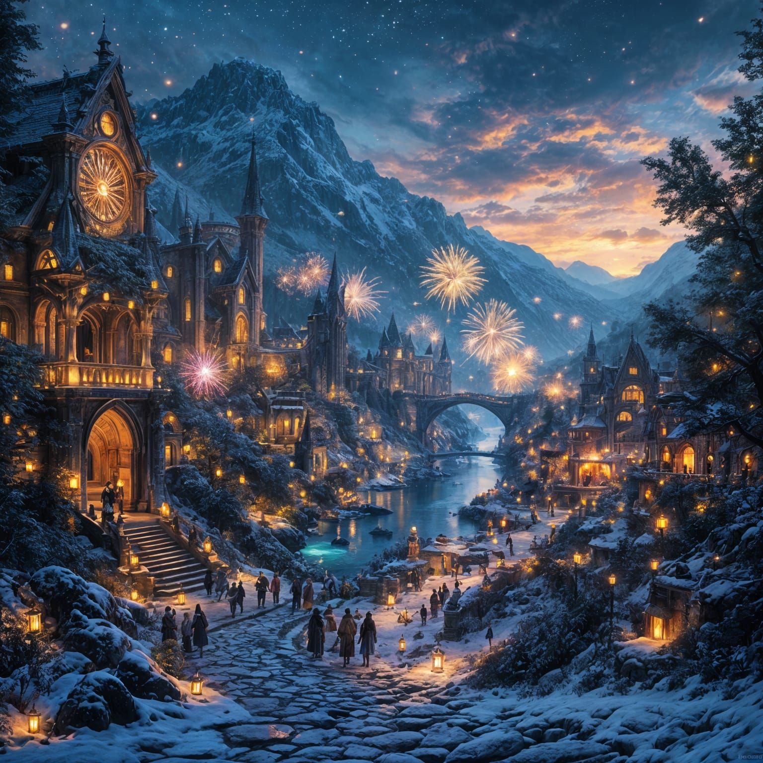 New years eve in Rivendell - Ethereal New Year's Eve in Ench...