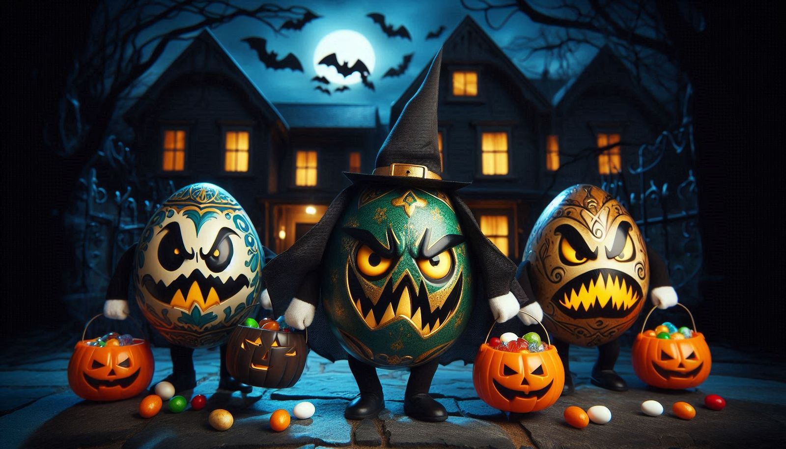 Angry Egg Halloween