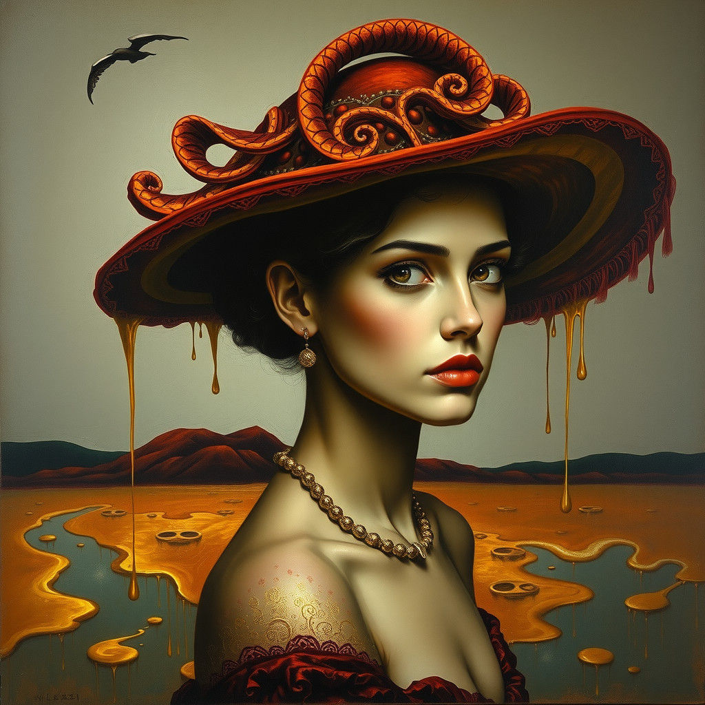 The Lady with a red hat