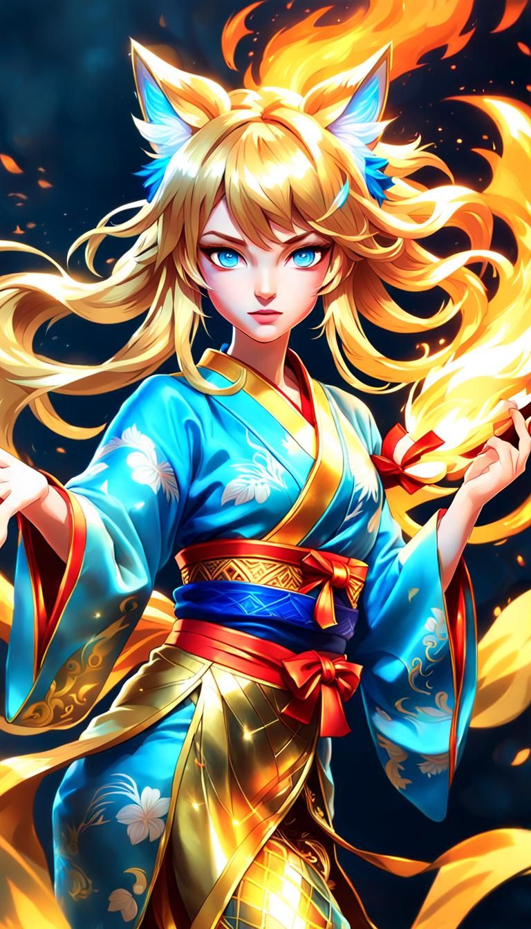 anime styled Ahri