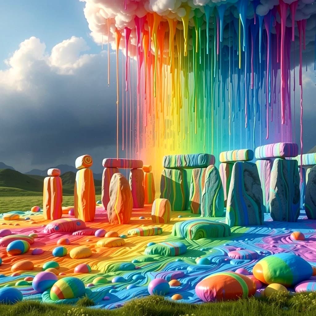 joy overflowing stonehenge  by @Entdecker