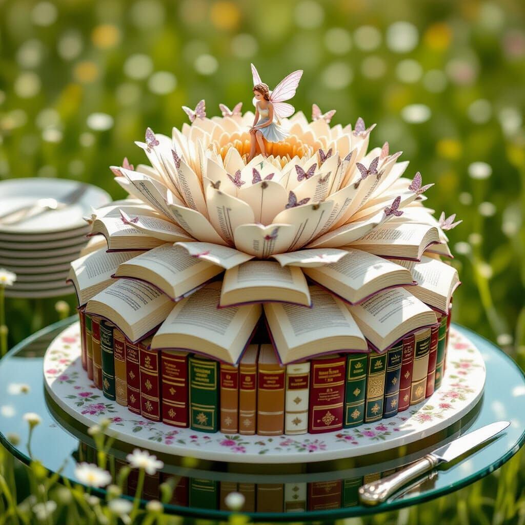 Let me read the cake  by @Hummingbirdartiste