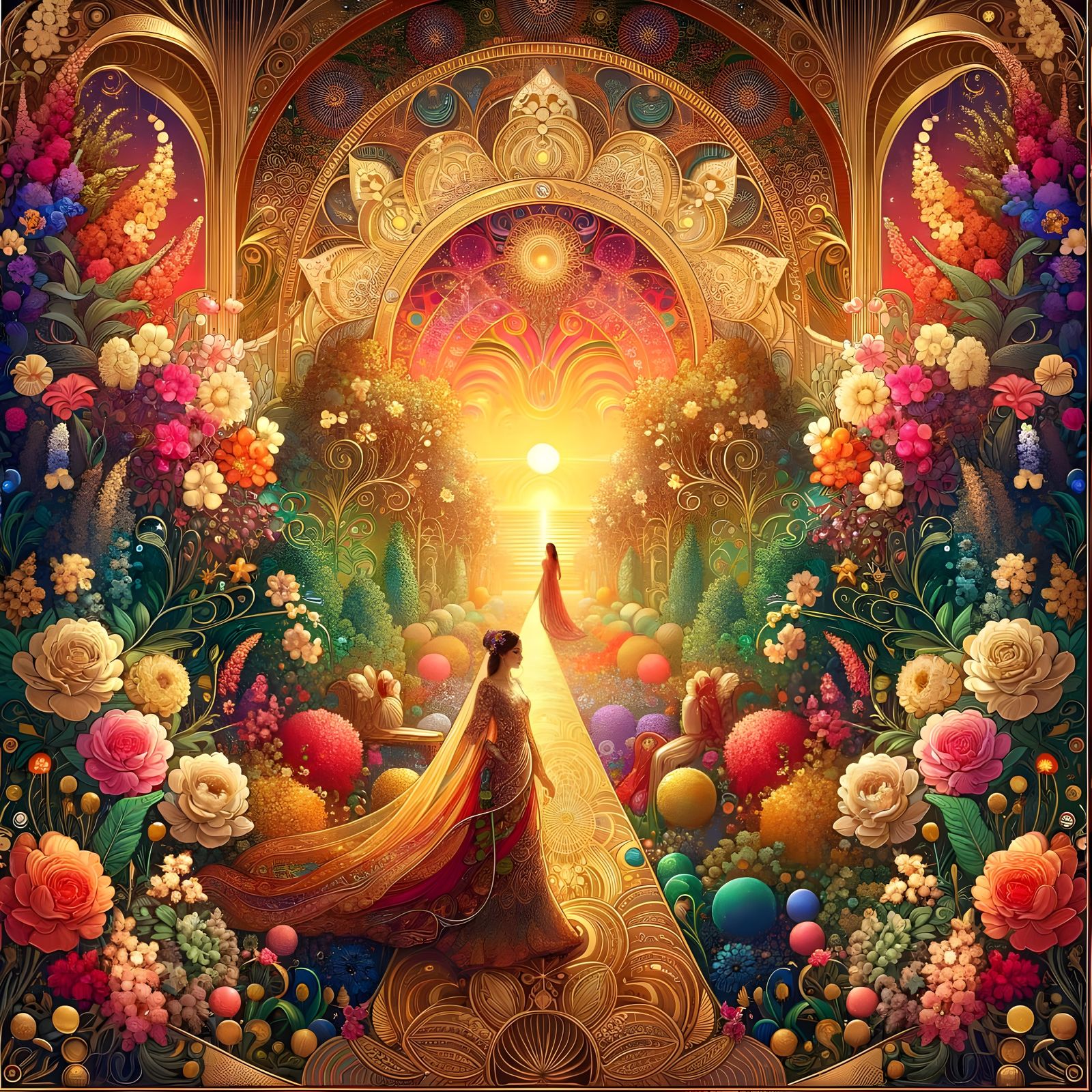 Infinite Garden Path