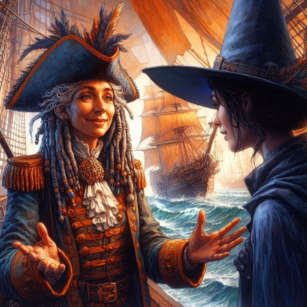 Admiral Sevenfingers, the Smuggler Queen and kind soul  by @dreamowl