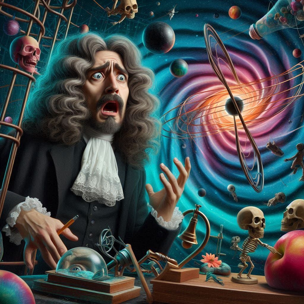 Newton surprised by modern science