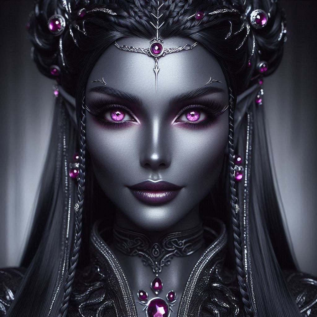 Drow female - AI Generated Artwork - NightCafe Creator