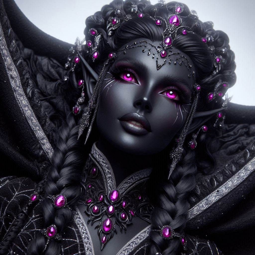 Drow female - AI Generated Artwork - NightCafe Creator