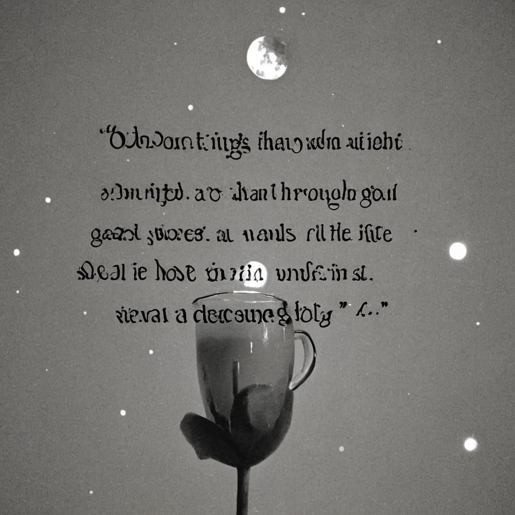Obsessed with all things good holding you
Through the night ...