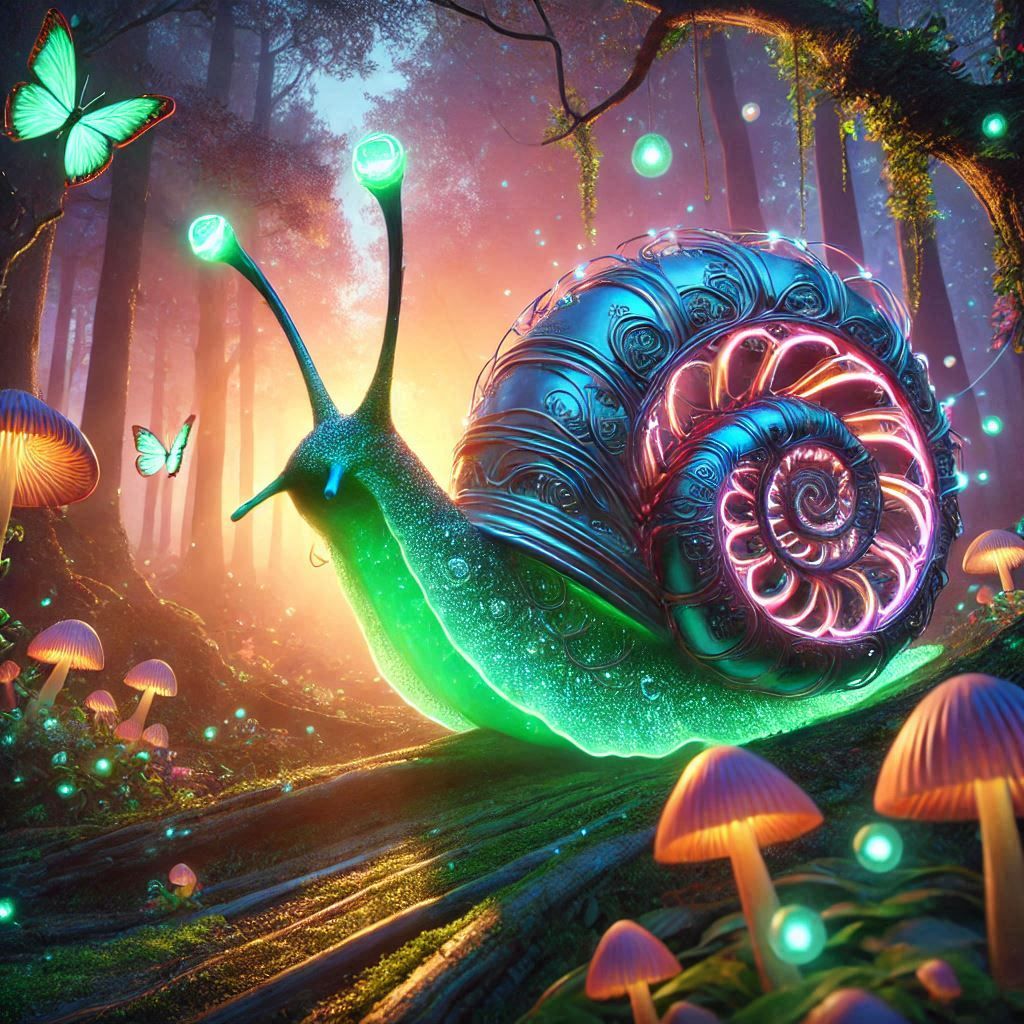 Neon Shells and Mystic Dawn