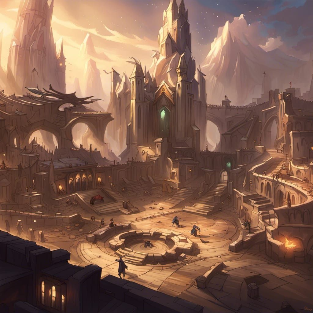 Sett's Arena - League of Legends movie concept art - AI Generated ...