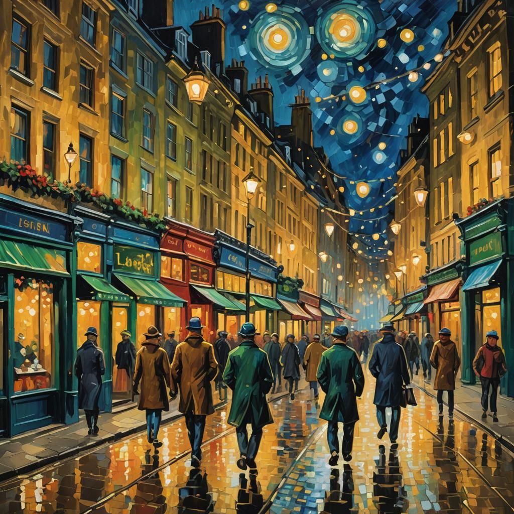 Christmas lights in London