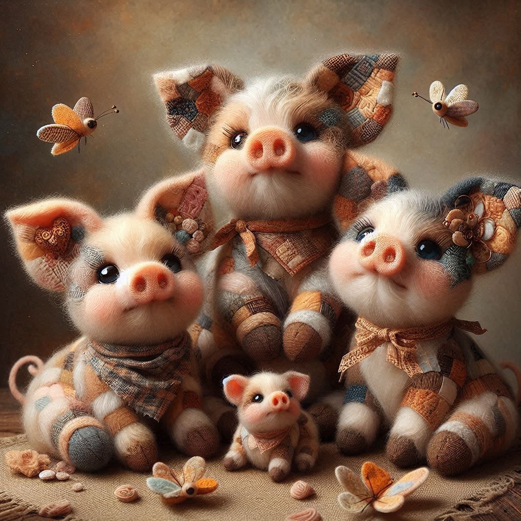Patchwork piglets